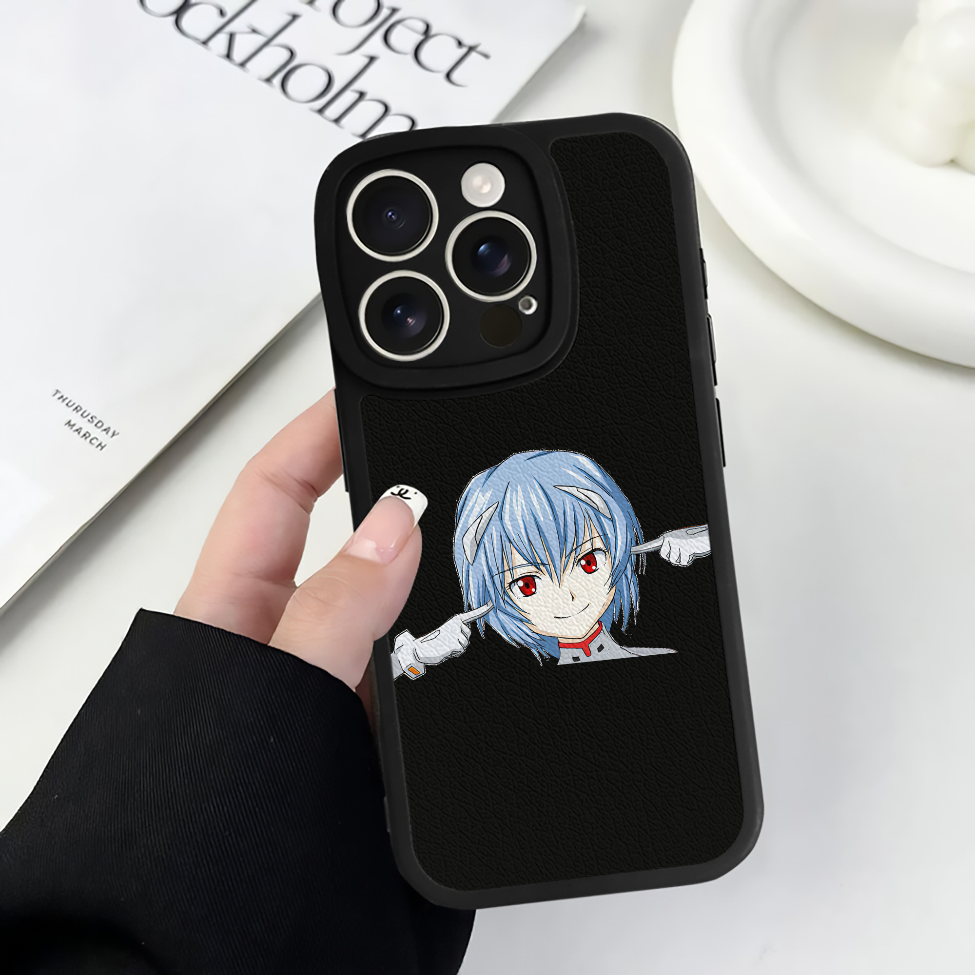 （画像用） EVA 新世紀エヴァンゲリオン 【iPhone 16シリーズ対応】シリコンスマホケース（レザー調） 材質：シリコン